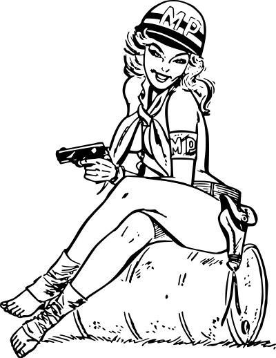 GI MP pin-up clipart