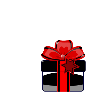 Gift Black clipart