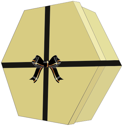 Gift Box with Decorative Bow Ribbon clipart