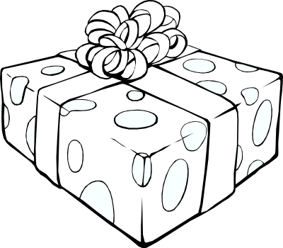 Gift Line Art clipart