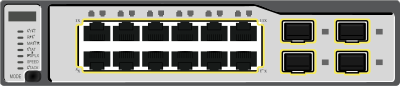 Gigabit Layer 3 Switch #1 clipart