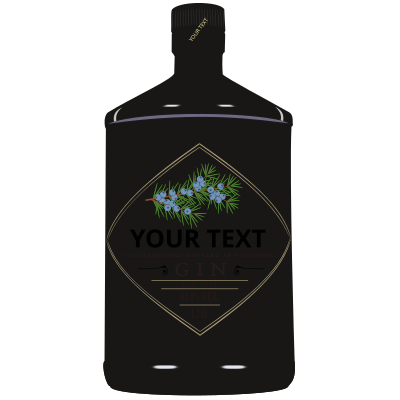 Gin bottle clipart