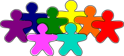 Gingerbread Men Rainbow clipart