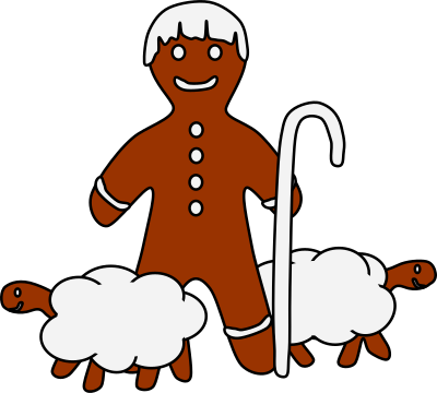 Gingerbread Shepherd clipart