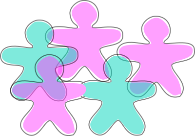 Gingerbread Spirits (small group) clipart