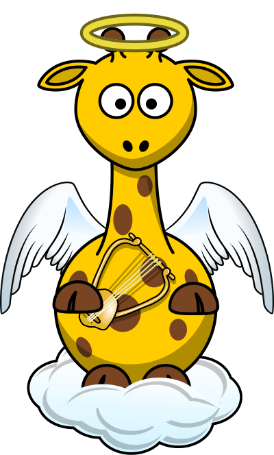 Giraffe Angel clipart