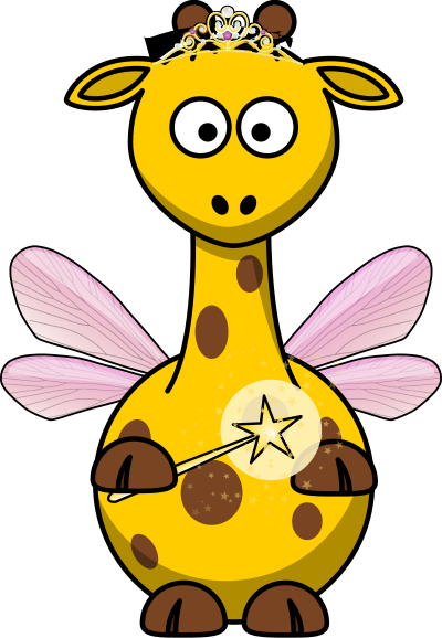 Giraffe Fairy clipart