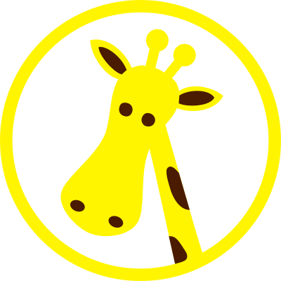 Giraffe head clipart