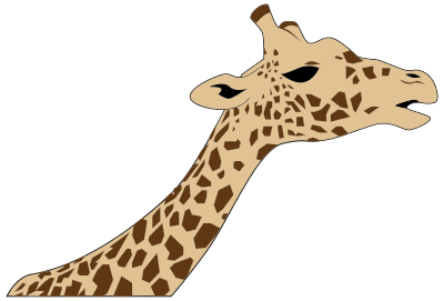 Giraffe Head clipart