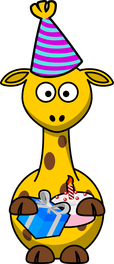 Giraffe Party clipart