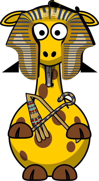 Giraffe Pharao clipart