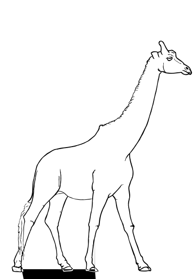 Giraffe remixed clipart