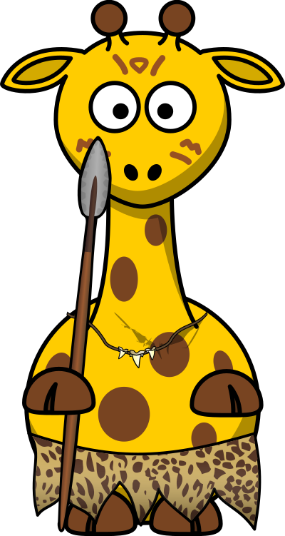 Giraffe wild clipart