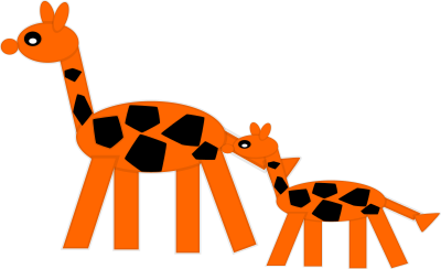 Giraffes clipart