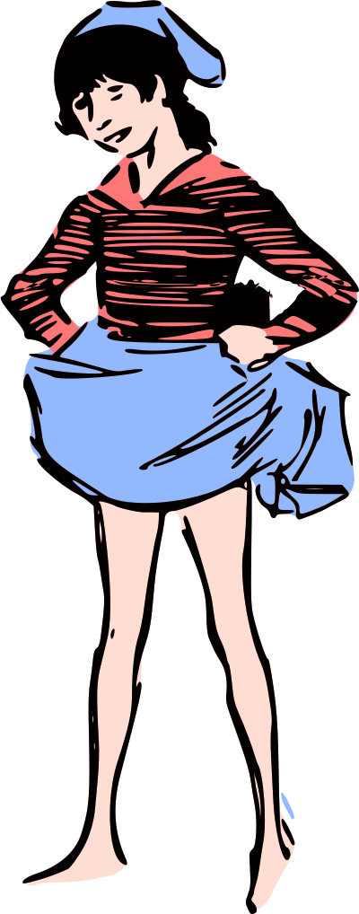 Girl 3 variant 2 clipart