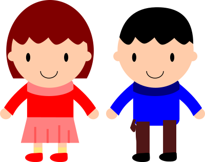 Girl and Boy clipart
