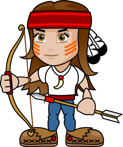 Girl Archer clipart