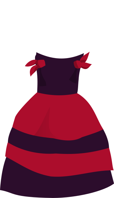 Girl dress clipart