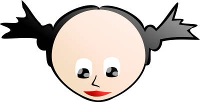 Girl face clipart
