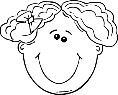Girl Face Cartoon clipart
