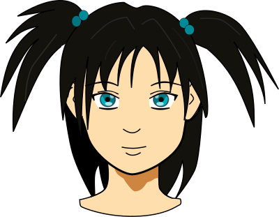 Girl Head clipart