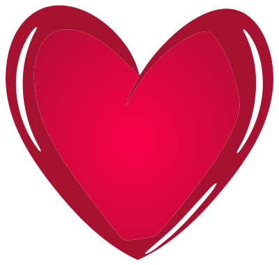 Girl Heart Isolated clipart