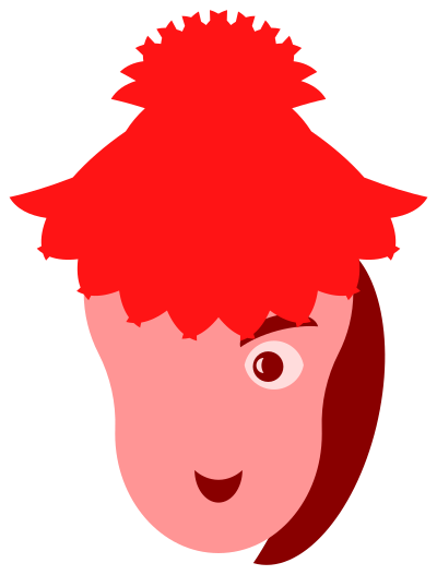 Girl in a Fancy Hat clipart