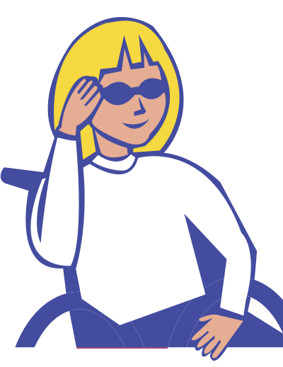 Girl in Wheelchair clipart
