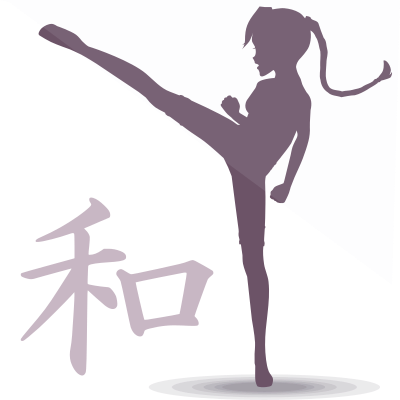 Girl Kick clipart