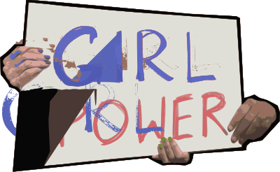 Girl Power Sign clipart