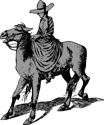 Girl Riding clipart
