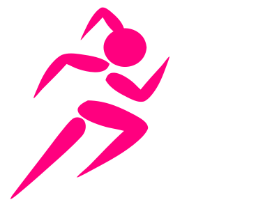 Girl running clipart