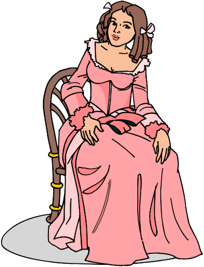 Girl Sitting clipart