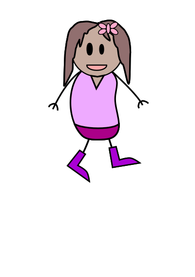 Girl Stick Figure clipart