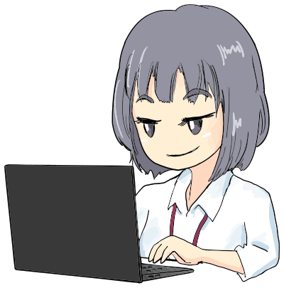 Girl Using Laptop By dadaworks clipart