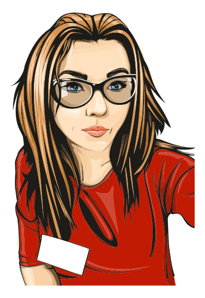 Girl With Glasses clipart