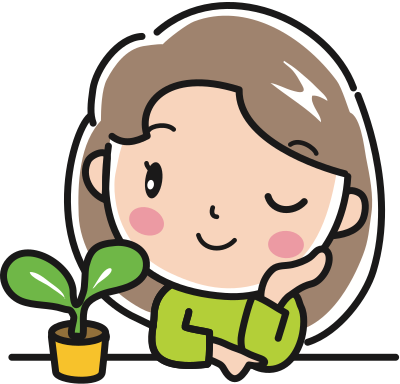 Girl with Plant (2 of 2) clipart