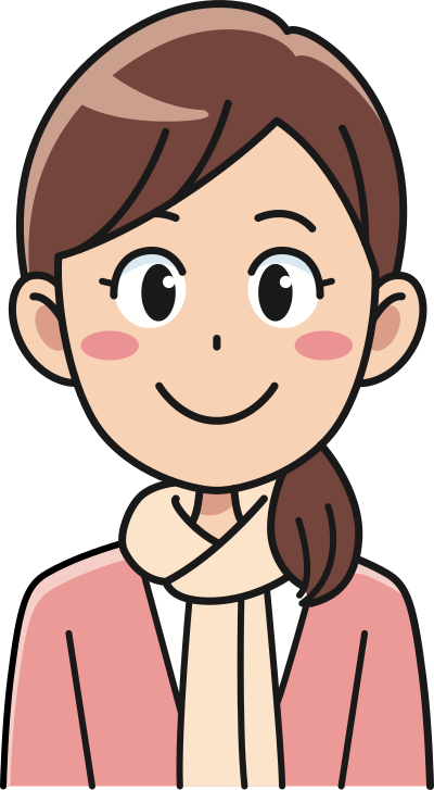 Girl with scarf clipart