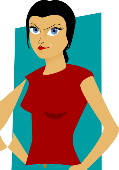Girl with top clipart