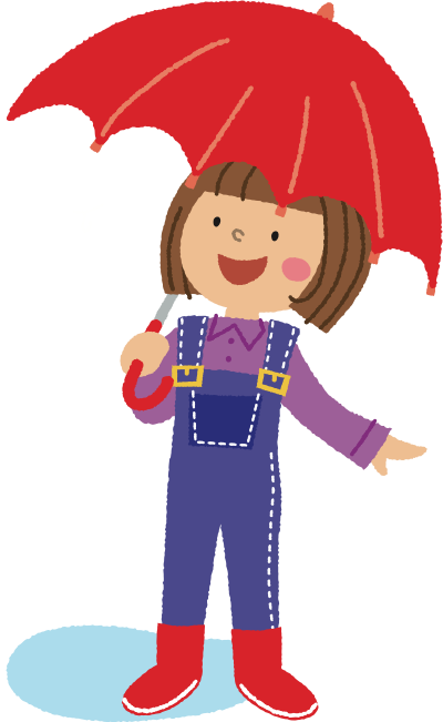 Girl with Umbrella (#4) clipart