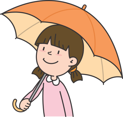 Girl with Umbrella (#5) clipart