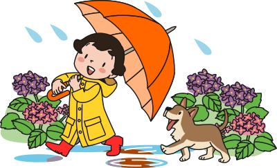 Girl with Umbrella (#6) clipart