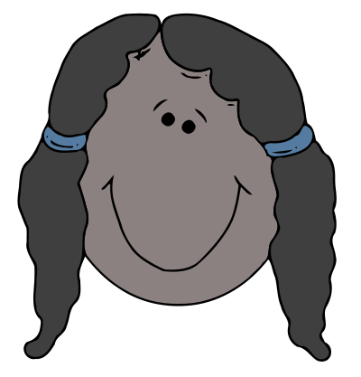 Girlface 2 clipart