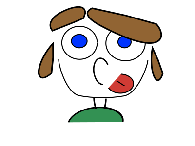 Girl's face clipart