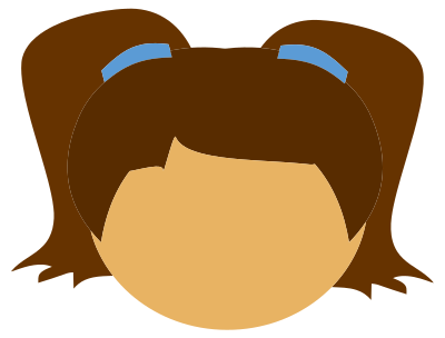Girl's Head 2 clipart