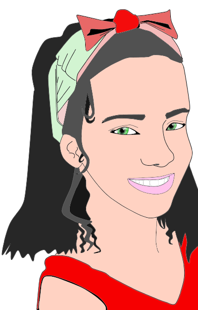 Girls Portrait clipart
