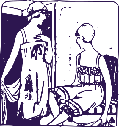 Girls Undergarments clipart