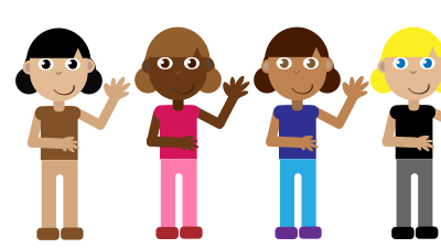Girls with Bodies clipart