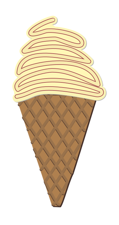 Glace italienne clipart