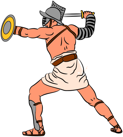Gladiator (colour) clipart